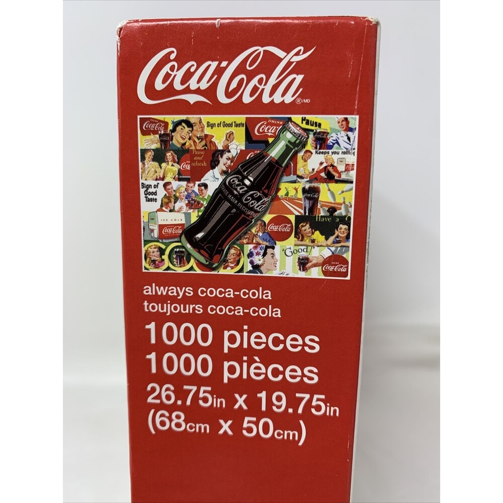 Buffalo Games Always Coca-Cola 1000 Piece Jigsaw Puzzle Sealed Retro Design Ads - Picture 3 of 7